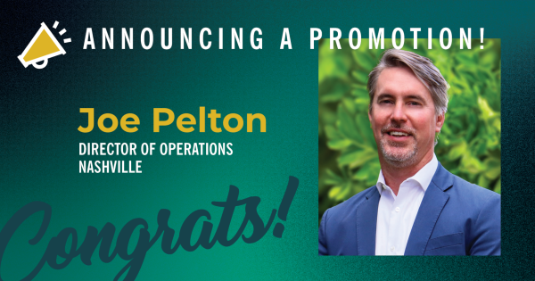 Joe Pelton Promoted to Director of Operations, Nashville