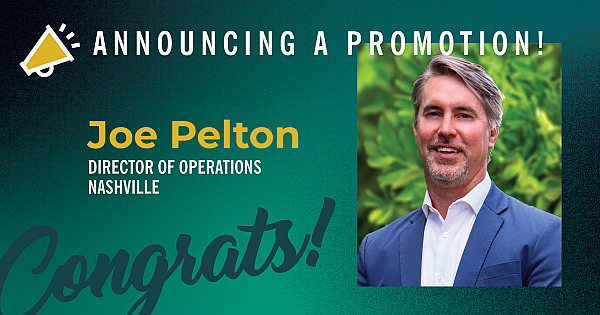 Joe Pelton Promoted to Director of Operations, Nashville